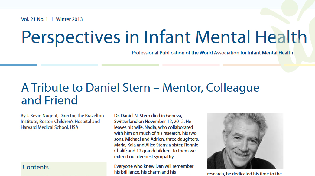 News: Read and browse past issues of Perspectives in Infant Mental ...